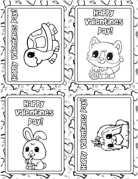 May 14, 2021 · free printable birthday cards to color help your child create an adorable card with a personal touch using one of our cute printable cards to color in. Free Printable Valentine Cards to Color | Printable Valentine Cards For Kids T… | Printable ...