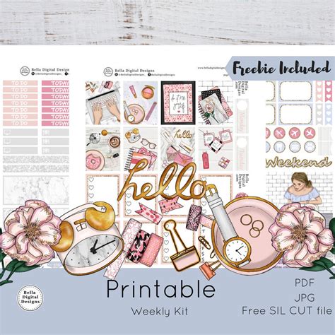 Planner Life Printable Planner Stickers Erin Condren And Etsy
