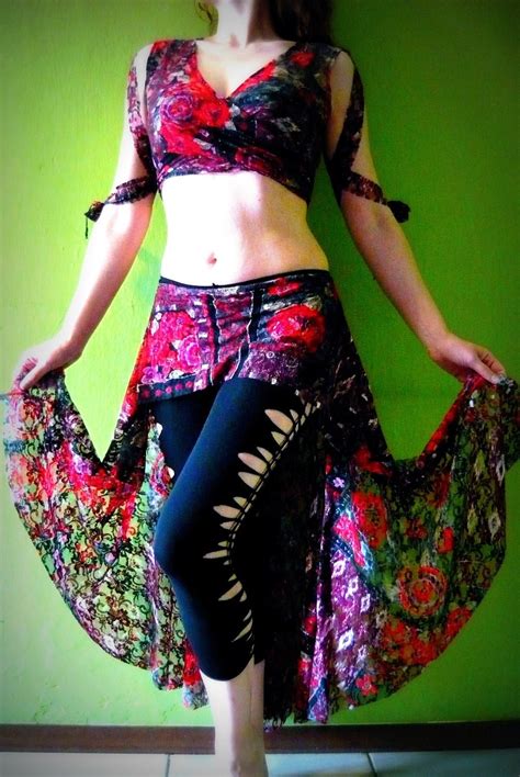 Flamenco Inspiration Tribal Fusion Belly Dance Costume