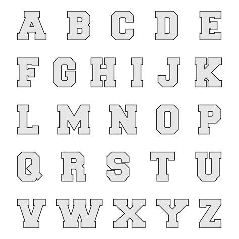 Printable Alphabet Block Letters