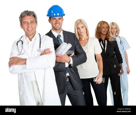 Group Of People In Different Professions Stock Photo Alamy