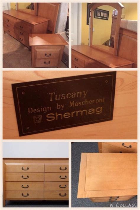 Rake, spindle & slat, desks, desks: QUEEN size bedroom set - Mascheroni Shermag Tuscany ...