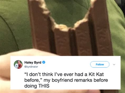 Twitter Is Telling A Girl To Dump Her Boyfriend For Eating A Kit Kat