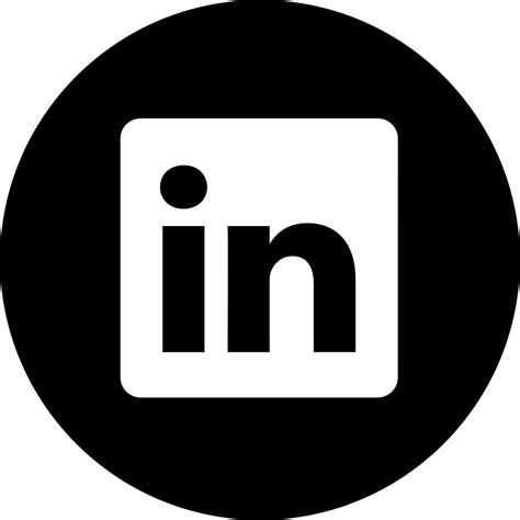 Linkedin Logo Black Transparent Png Facebook Logo Clipart Free