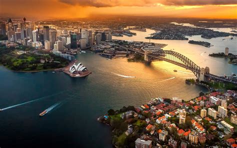 High Resolution Sydney Aerial View - 1920x1200 - Download HD Wallpaper