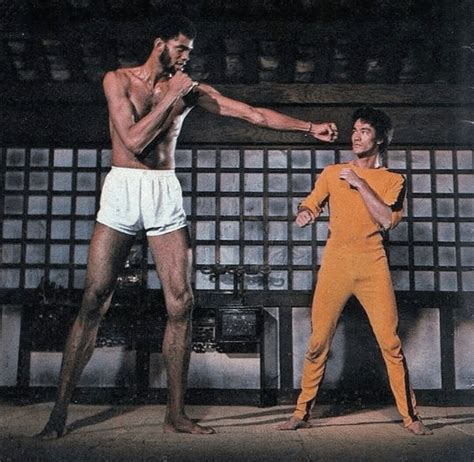 Kareem Abdul Jabbar And Bruce Lee Filming In 1972 Rpics