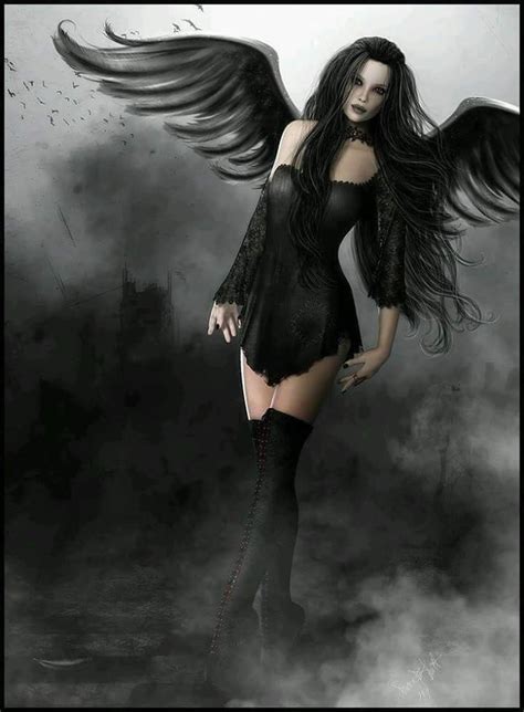 Pin By Charmaine Smit On Fantasy Art Gothic Angel Beautiful Dark Art Dark Angel