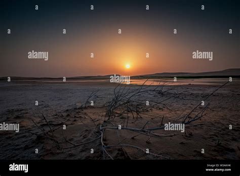 Beautiful Sunrise In Dammam Saudi Arabia Desert Stock Photo Alamy