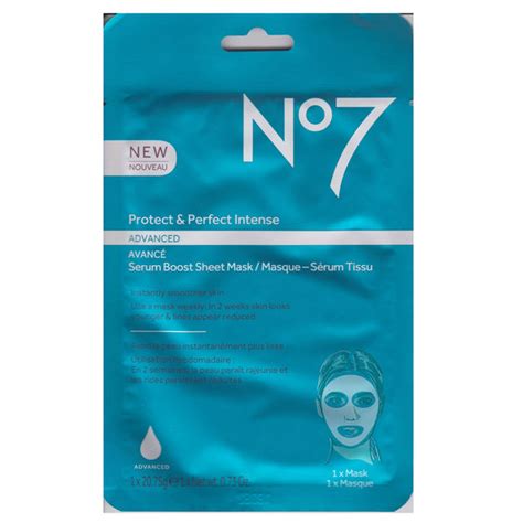 Boots No 7 20g Protect And Perfect Intense Serum Boost Sheet Mask