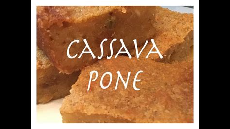 bajan cassava pone revisited youtube