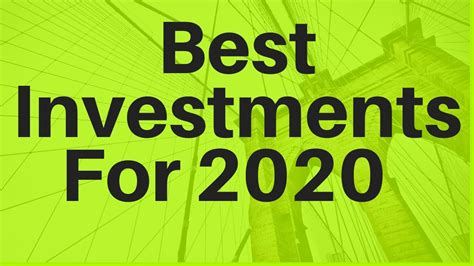 Best Investments For 2020 And How To Find Them Youtube