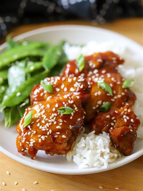 chicken thighs with a sticky asian glaze this moms menu