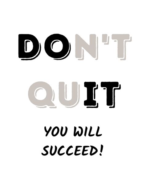 Dont Quit Do It Printable Art Typography Poster Etsy