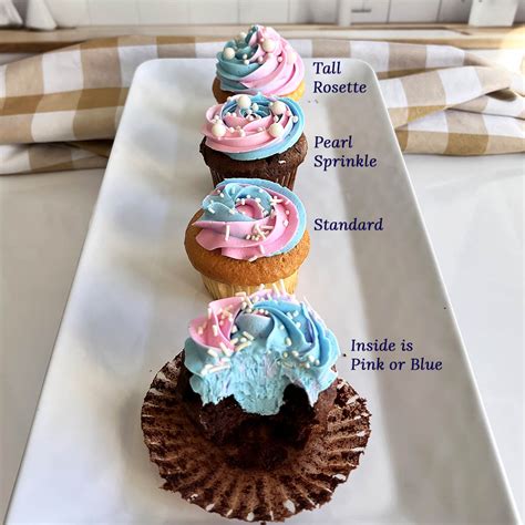 gender reveal cupcakes pastries by randolph