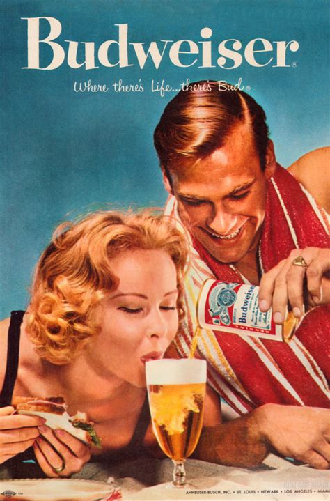 Effortless Shopping Budweiser Beer Advertising Art Print Poster Affiche
