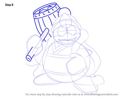 Learn How To Draw King Dedede From Kirby Kirby Step By Step Drawing