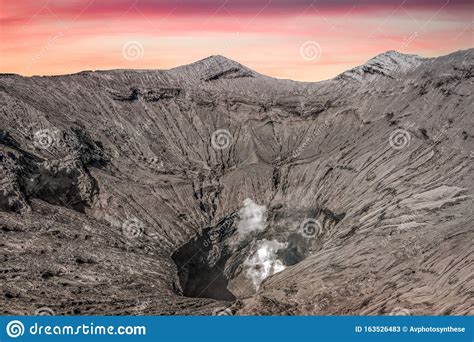 Crater Of Bromo Volcano In Bromo Tengger Semeru National