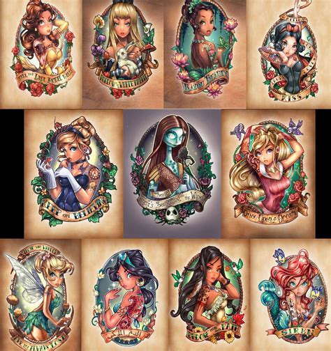 Top 76 Disney Princess Pin Up Tattoo Super Hot In Cdgdbentre