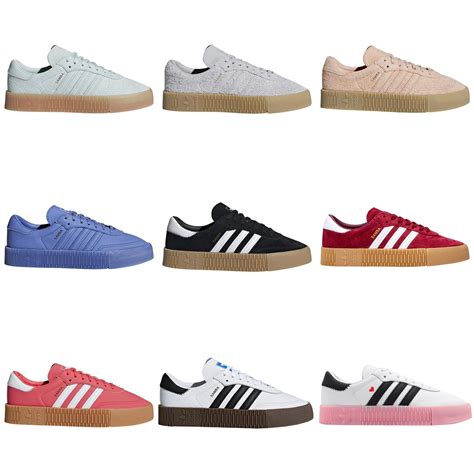 Adidas Originals Womens Samba Rose Trainers Shoes Sneakers Red Black