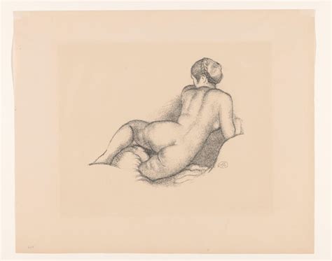 Female Nude Seen From The Back Dina Sur Son Coude Droit Original Title