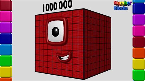 Numberblocks 100000 To 1000000 Numberblock Funny Annakolvel Youtube