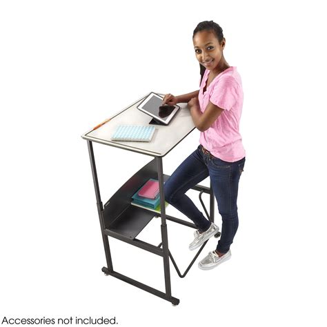 Safco Products 1203gr Alphabetter Standup Desk With Swinging Footrest