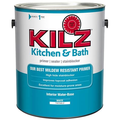Kilz Water Based Primer Kitchen And Bathroom 378 L White