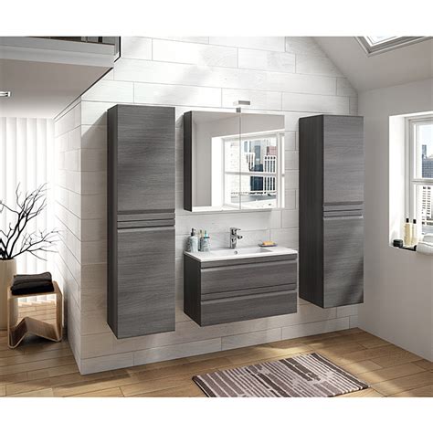 Badmobel beach weiss grau gunstig online kaufen designermobel. Allibert Badmöbel-Set Accent (160 cm, 5-tlg., Eiche Grau ...