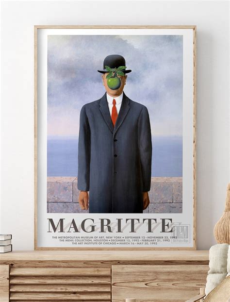 Magritte Poster Rene Magritte The Metropolitan Museum Of Etsy