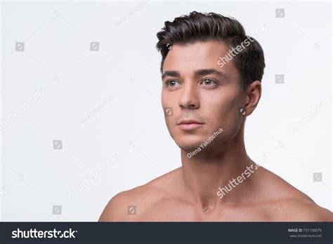 Attractive Naked Man Standing Pensively Stock Photo Shutterstock