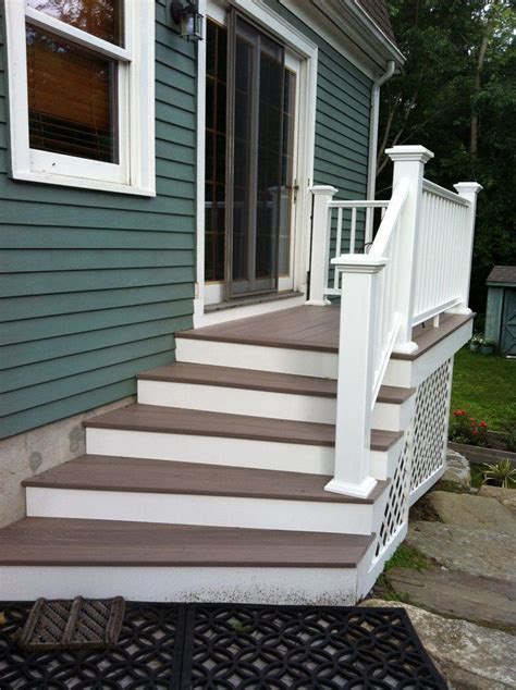 Replace Deck With Stairs Leading To Patio Patio Stairs Patio Steps