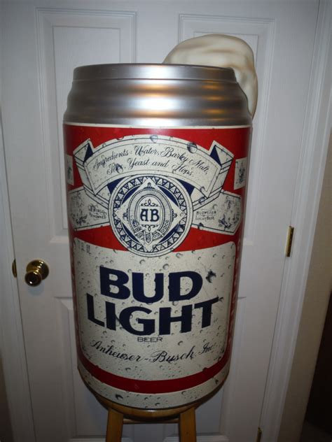 Large Bud Light Beer Can Display Collectors Weekly