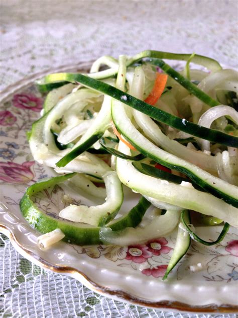 Spiral Cucumber Salad