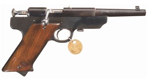 Rare Winchester Prototype Single Shot Bolt Action Pistol Rock Island