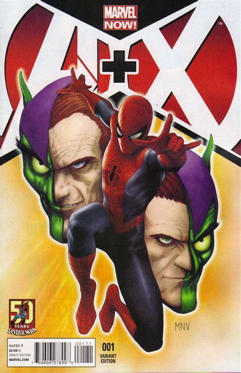 Ax 1 Steve Mcniven Spider Man Variant Plus Avengers X