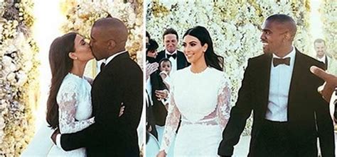 kim kardashian and kanye west first wedding photos release pictures