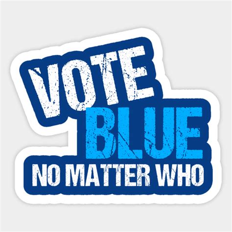 Vote Blue Midterm Election Democrat Vote Blue Sticker Teepublic