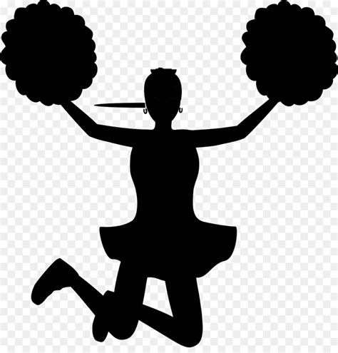 Cheerleading Silhouette Herkie Clip Art Silhouette Png Download 850