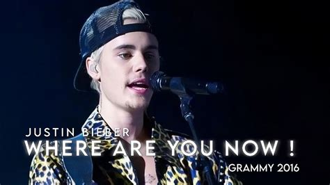 justin bieber where are you now grammy performance 2016 youtube