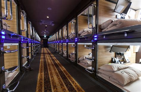 Capsule hotels usually offer shared bathroom, and some of them sometimes also have saunas. 13 of the coolest capsule hotel rooms around the world | Metro News