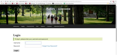 Login Instructions Alumni In Admission Bates College