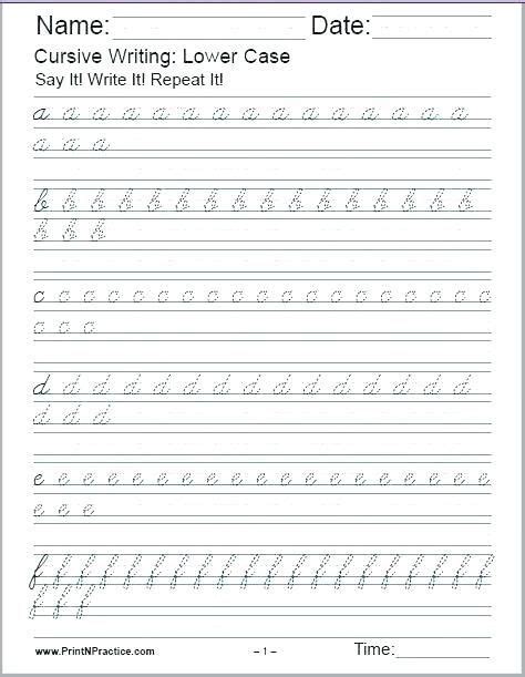 Improve Handwriting Worksheets Pdf For Adults