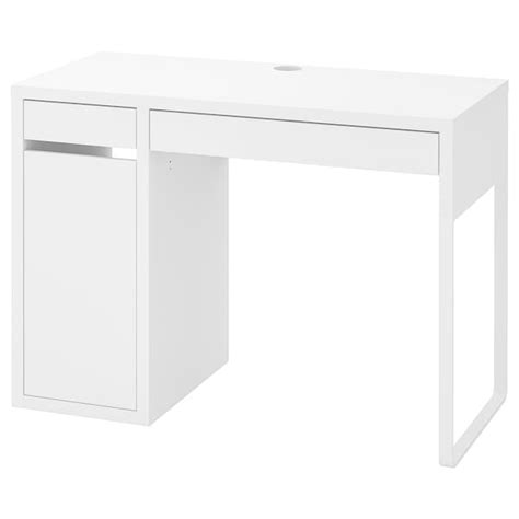 Ikea micke schreibtisch weiß mit öffnung auf der rückseite. MICKE Desk, white, 413/8x195/8" (105x50 cm) - IKEA