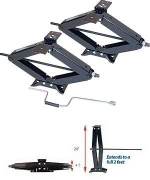 What is a stabilizer jack? Ultra Scissor Stabilizer Leveling Jacks 6500 lb RV Camper ...