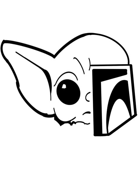 Mandalorian Baby Yoda Decal Sticker Car Decalwindow Etsy
