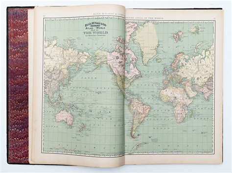 Rand Mcnally And Cos Indexed Atlas Of The World Complete In Two