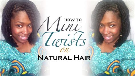 Using a dab of gel twirl the ends into a curl with your finger. Mini twists natural hair-How to do mini twists on natural ...