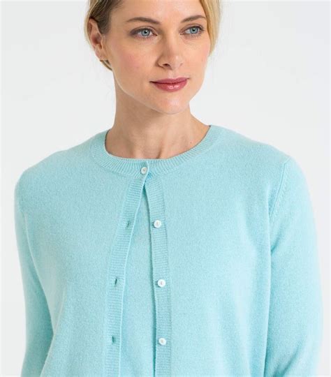 Womens Cashmere And Merino Twinset Plain Cardigan Cardigans For Women