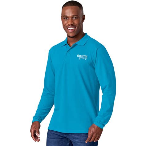 Mens Long Sleeve Elemental Golf Shirt Brandability