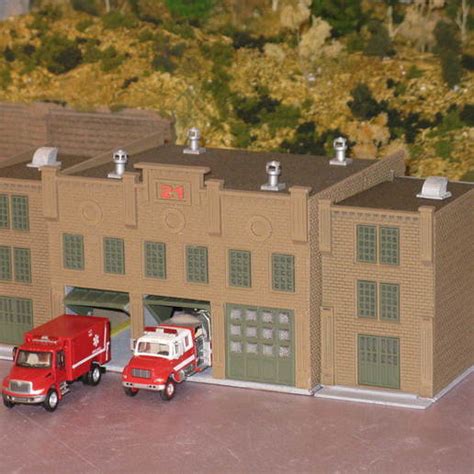 Download Free Stl Ho Scale Fire Station ・ Cults